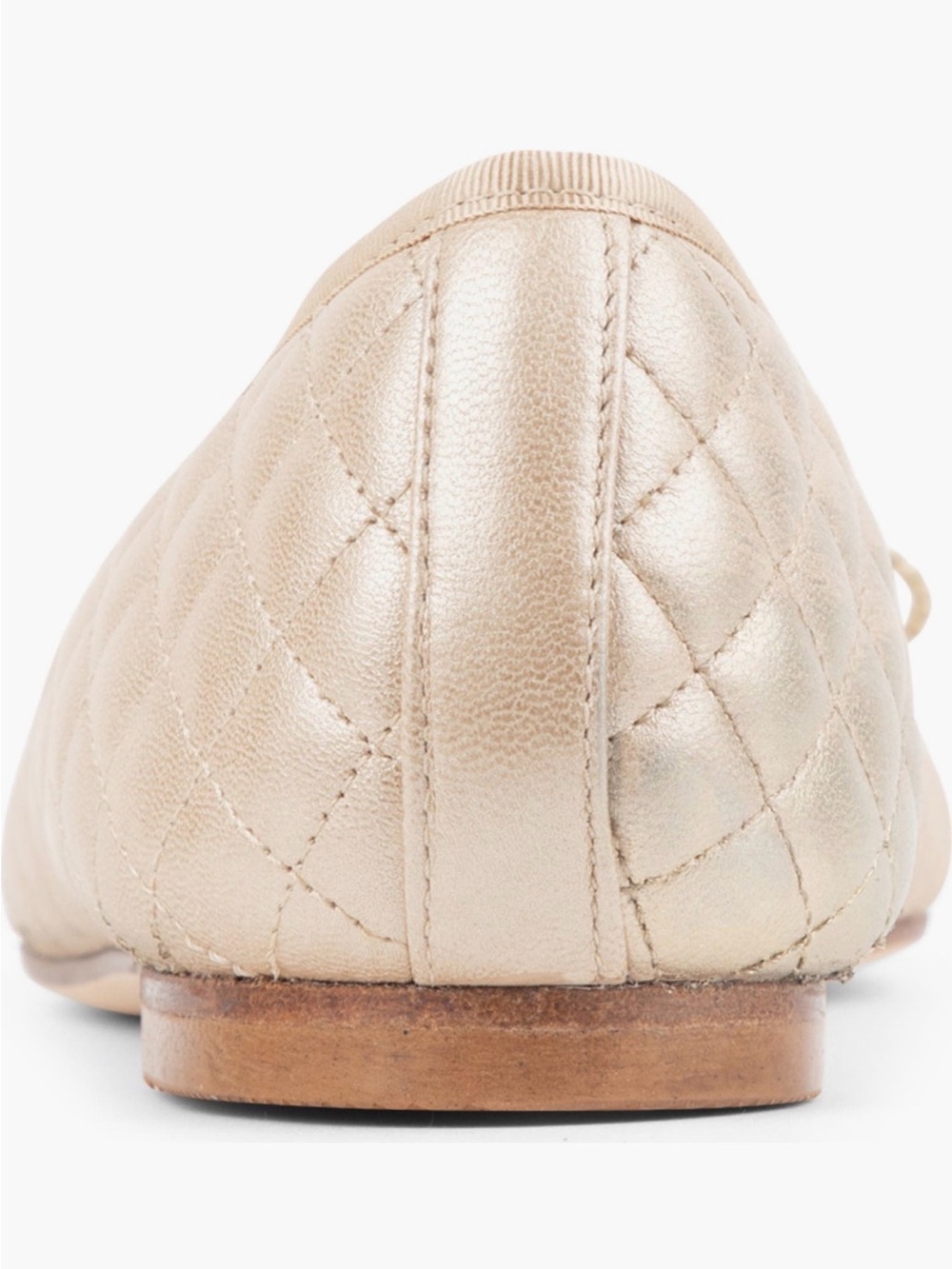 Paul Mayers Attitudes Lido Quilted Metallic Ballet Flats - Gold - Picture 8 of 12